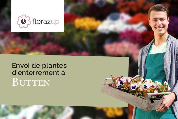 coeurs de fleurs pour des funérailles à Butten (Bas-Rhin/67430)