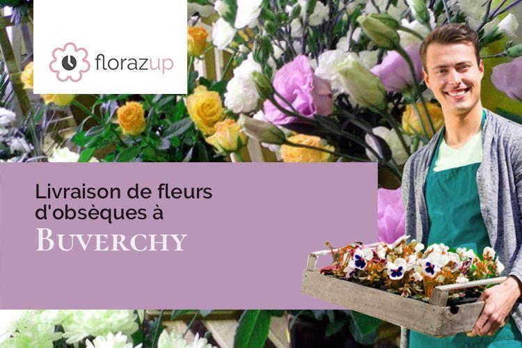 coupes de fleurs pour un décès à Buverchy (Somme/80400)