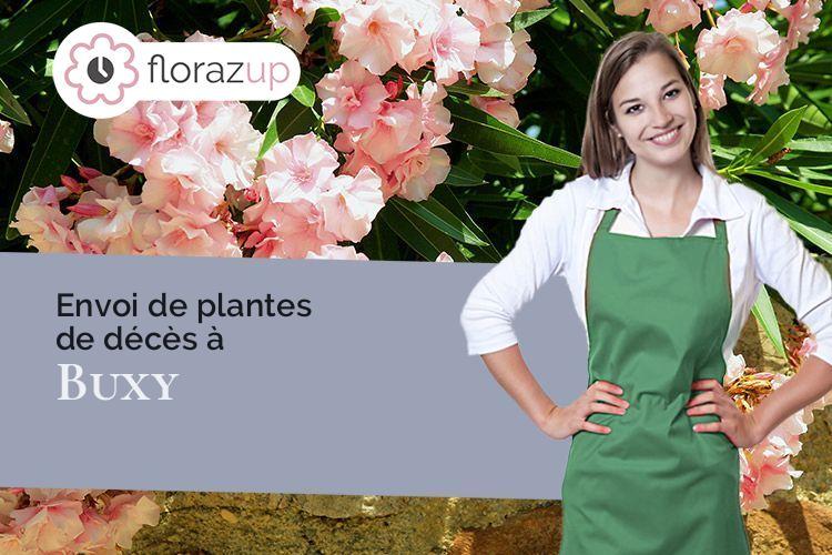 couronnes florales pour un deuil à Buxy (Saône-et-Loire/71390)