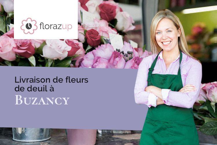 coeurs de fleurs pour un décès à Buzancy (Aisne/02200)