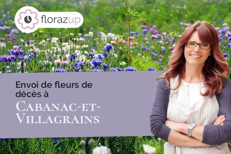 coupes de fleurs pour un décès à Cabanac-et-Villagrains (Gironde/33650)