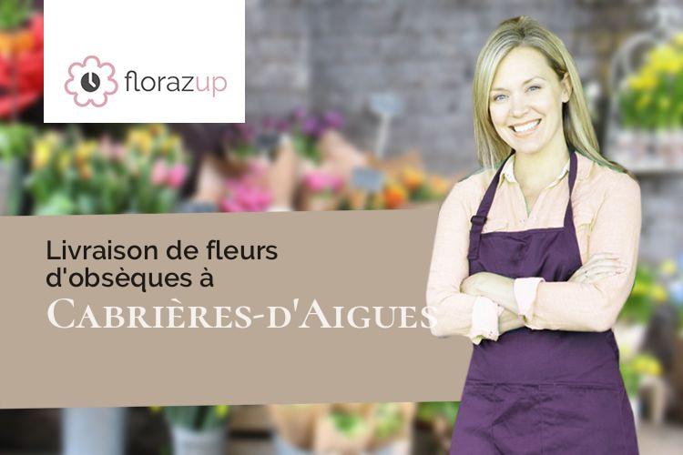 coeurs de fleurs pour des obsèques à Cabrières-d'Aigues (Vaucluse/84240)