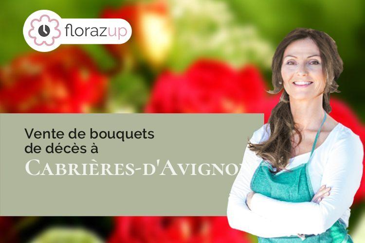couronnes florales pour une crémation à Cabrières-d'Avignon (Vaucluse/84220)