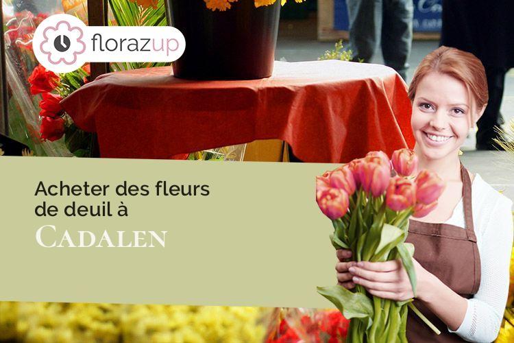 fleurs deuil pour des obsèques à Cadalen (Tarn/81600)