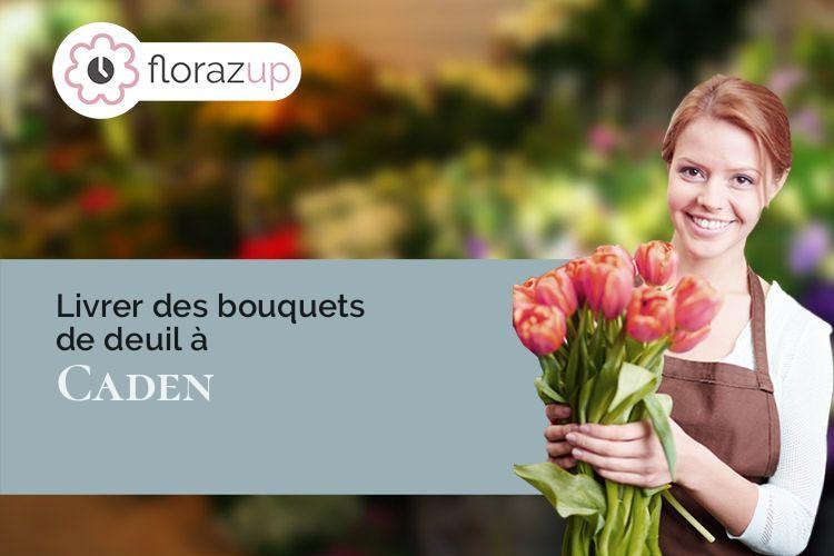 couronnes florales pour un enterrement à Caden (Morbihan/56220)