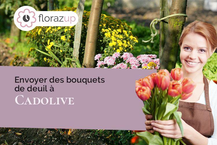 gerbes de fleurs pour des obsèques à Cadolive (Bouches-du-Rhône/13950)