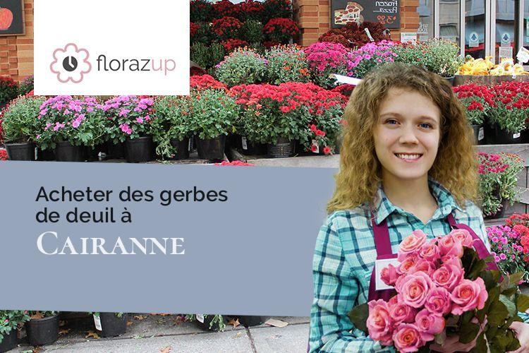 gerbes de fleurs pour des funérailles à Cairanne (Vaucluse/84290)
