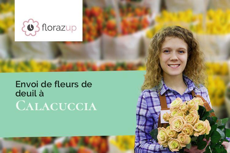 couronnes de fleurs pour une crémation à Calacuccia (Corse/20224)