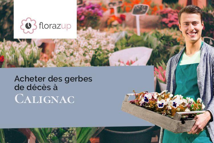 gerbes de fleurs pour un décès à Calignac (Lot-et-Garonne/47600)