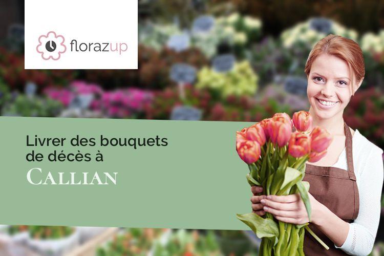 compositions florales pour un décès à Callian (Gers/32190)