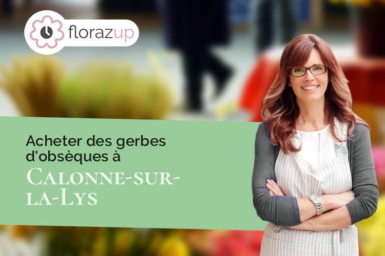 couronnes florales pour une crémation à Calonne-sur-la-Lys (Pas-de-Calais/62350)