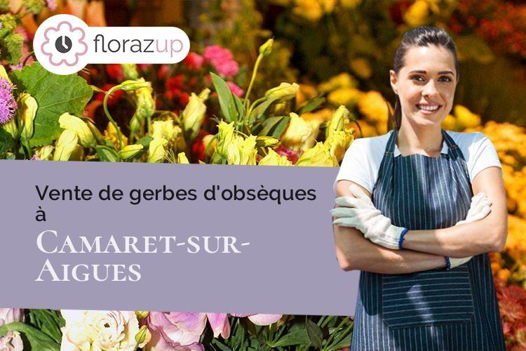bouquets de fleurs pour des obsèques à Camaret-sur-Aigues (Vaucluse/84850)