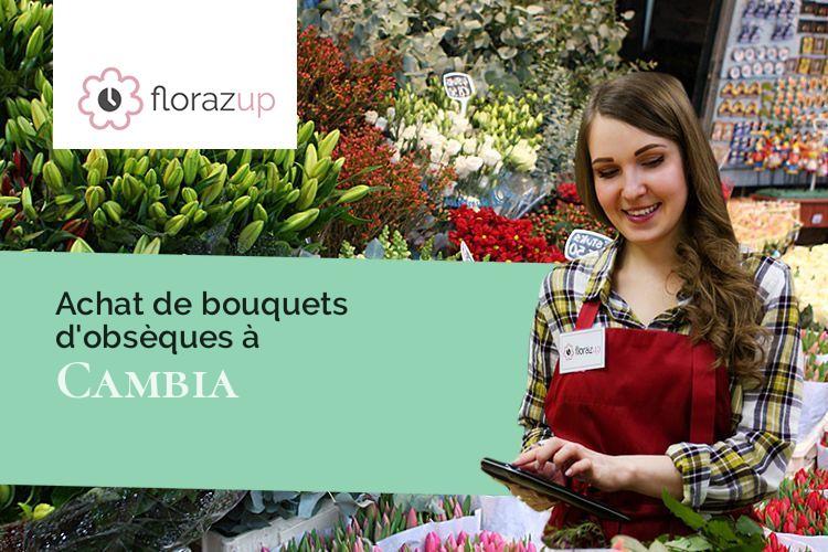 couronnes florales pour des funérailles à Cambia (Corse/20244)