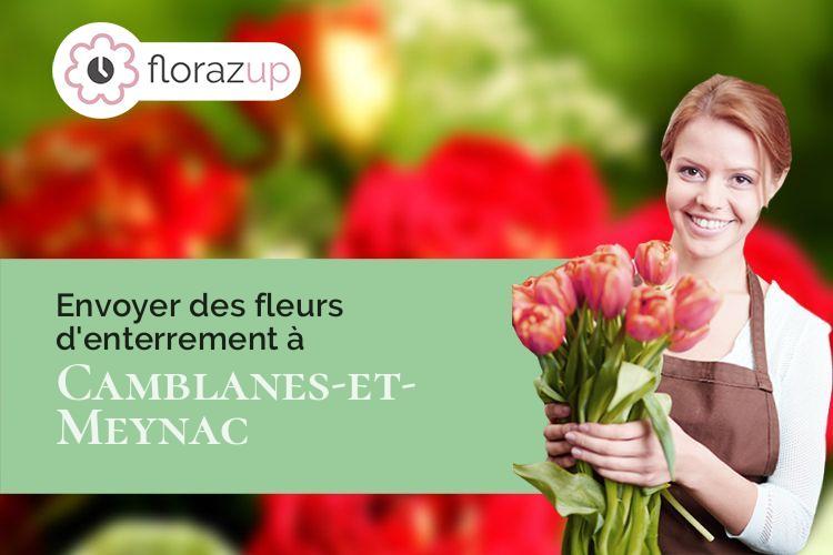 compositions de fleurs pour un enterrement à Camblanes-et-Meynac (Gironde/33360)