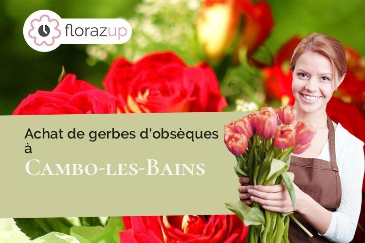 compositions florales pour un enterrement à Cambo-les-Bains (Pyrénées-Atlantiques/64250)