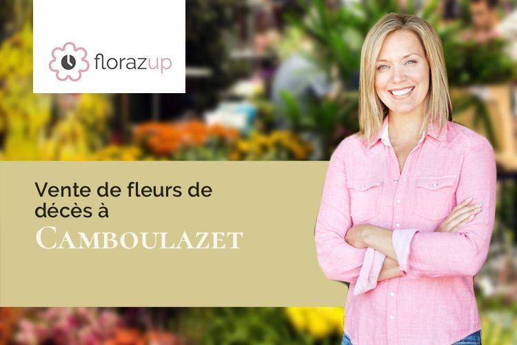 coeurs de fleurs pour un décès à Camboulazet (Aveyron/12160)