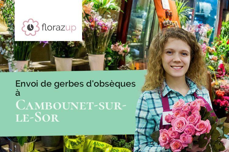 créations florales pour un décès à Cambounet-sur-le-Sor (Tarn/81580)
