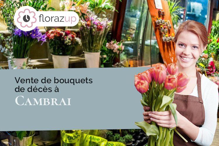 gerbes de fleurs pour un deuil à Cambrai (Nord/59400)