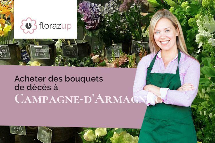 bouquets de fleurs pour des obsèques à Campagne-d'Armagnac (Gers/32800)