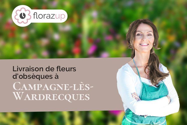 bouquets de fleurs pour un décès à Campagne-lès-Wardrecques (Pas-de-Calais/62120)