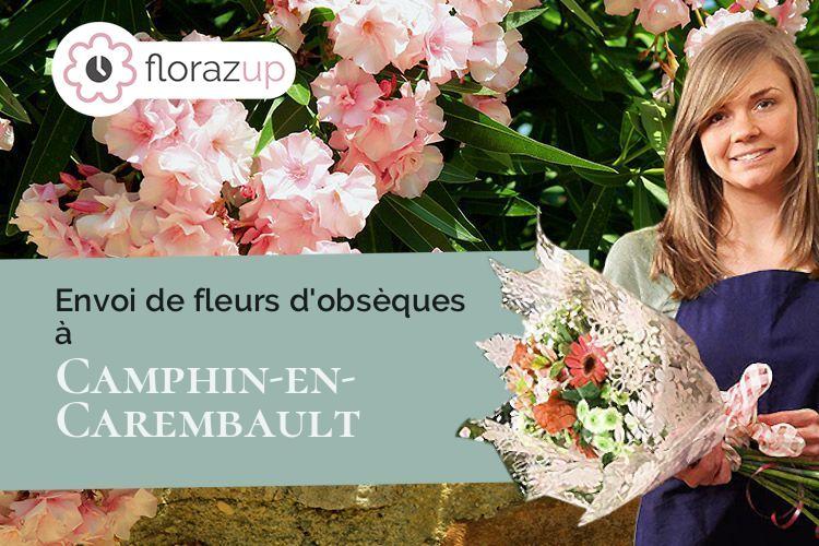 compositions florales pour des funérailles à Camphin-en-Carembault (Nord/59133)