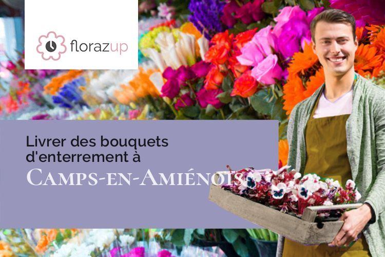 fleurs deuil pour un enterrement à Camps-en-Amiénois (Somme/80540)