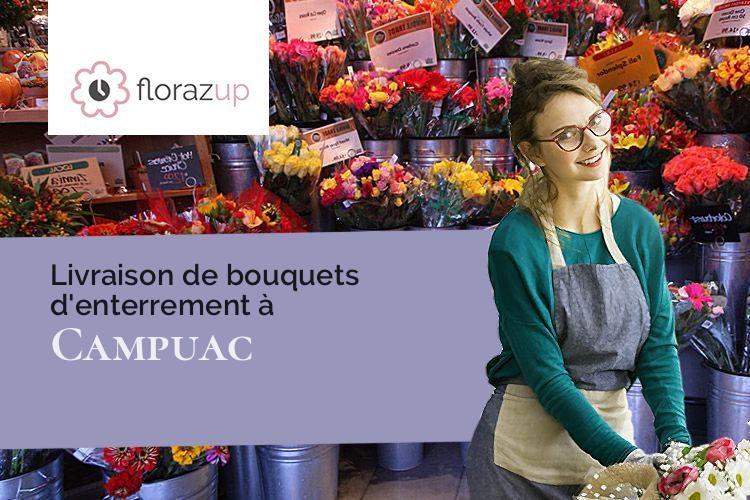 bouquets de fleurs pour des funérailles à Campuac (Aveyron/12580)