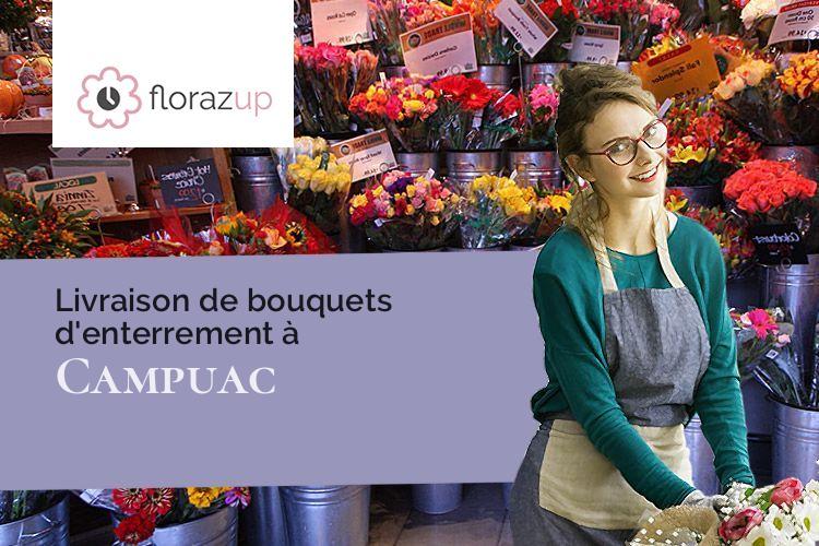 bouquets de fleurs pour des funérailles à Campuac (Aveyron/12580)