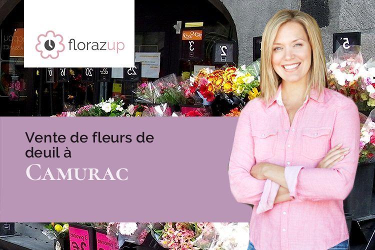 coeurs de fleurs pour un deuil à Camurac (Aude/11340)