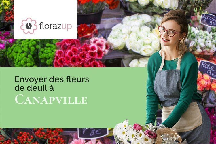 couronnes de fleurs pour un décès à Canapville (Orne/61120)