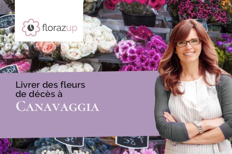 créations de fleurs pour un enterrement à Canavaggia (Corse/20235)