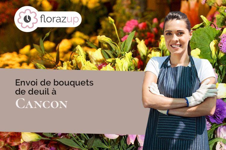 fleurs deuil pour des obsèques à Cancon (Lot-et-Garonne/47290)