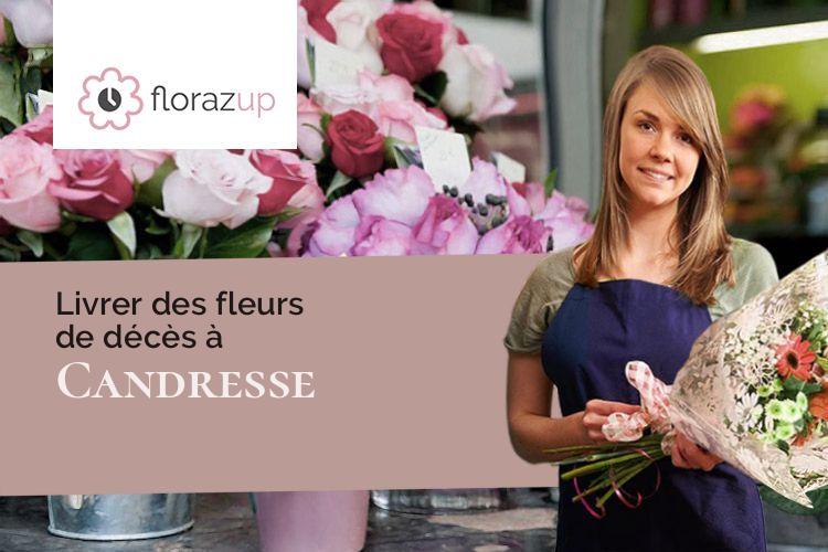 coeurs de fleurs pour un enterrement à Candresse (Landes/40180)