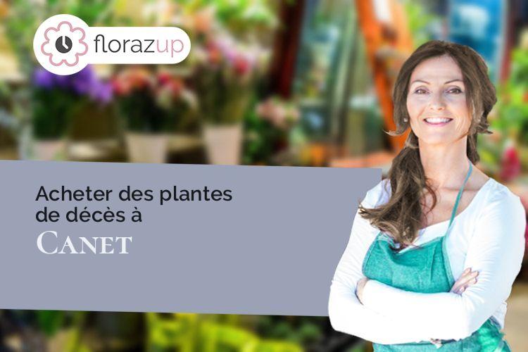 compositions de fleurs pour des obsèques à Canet (Aude/11200)