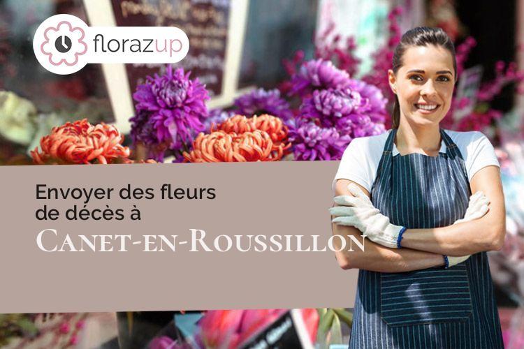 créations de fleurs pour un décès à Canet-en-Roussillon (Pyrénées-Orientales/66140)