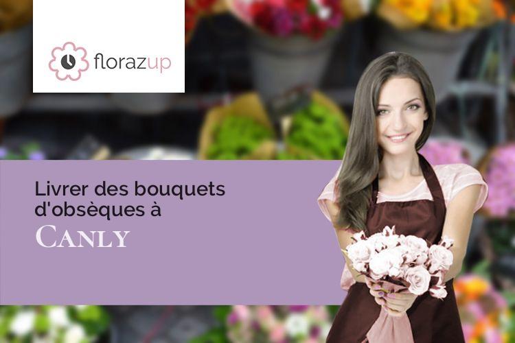 créations florales pour un décès à Canly (Oise/60680)