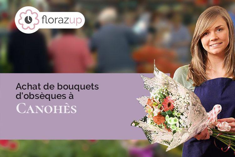 fleurs deuil pour une crémation à Canohès (Pyrénées-Orientales/66680)