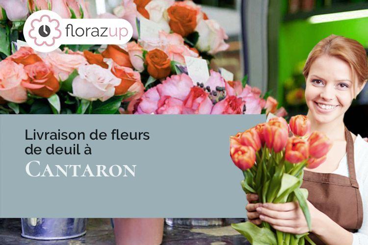 créations de fleurs pour un décès à Cantaron (Alpes-Maritimes/06340)