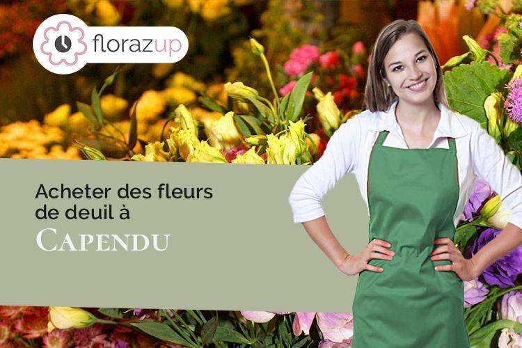 compositions florales pour des funérailles à Capendu (Aude/11700)