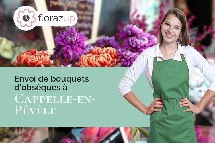 couronnes de fleurs pour une crémation à Cappelle-en-Pévèle (Nord/59242)