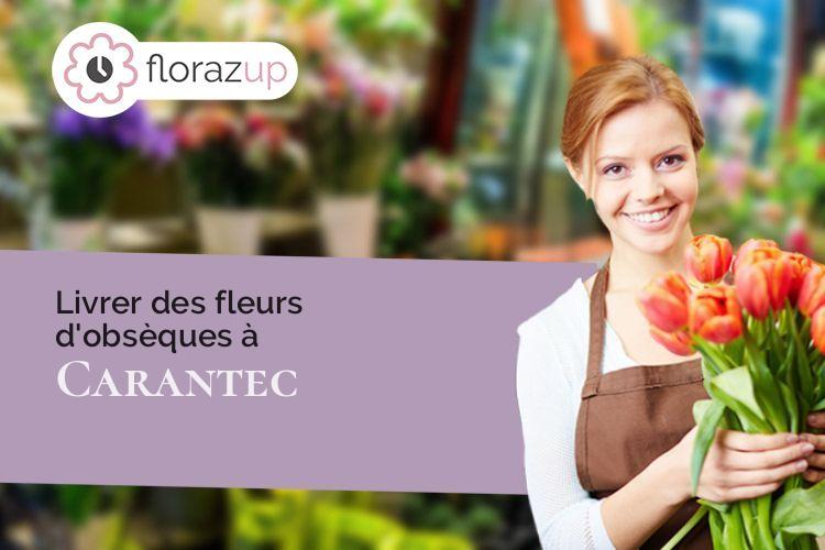 fleurs deuil pour une crémation à Carantec (Finistère/29660)