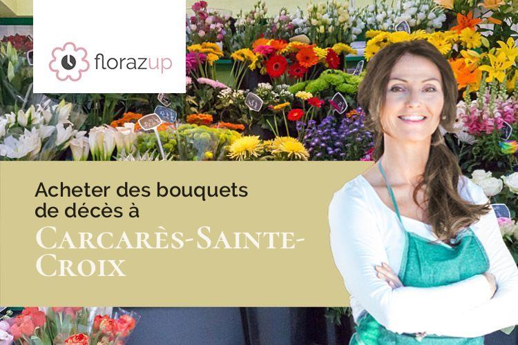 couronnes florales pour un deuil à Carcarès-Sainte-Croix (Landes/40400)
