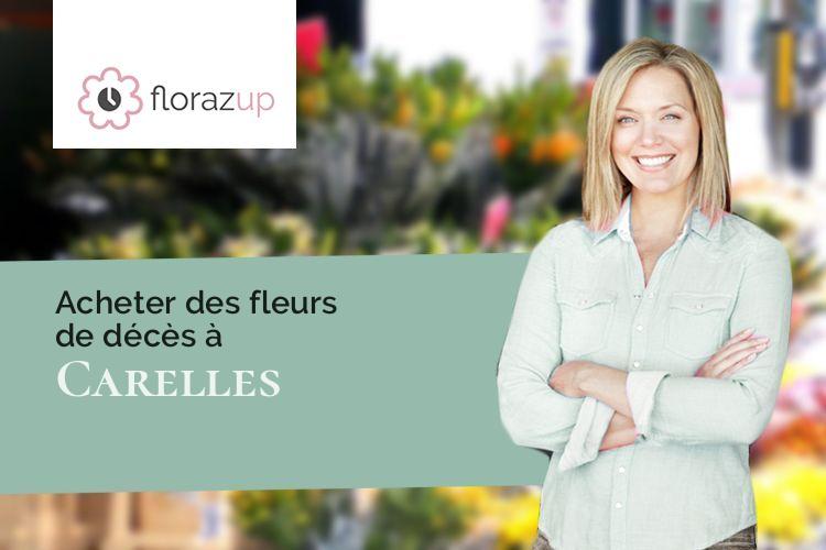 fleurs deuil pour un enterrement à Carelles (Mayenne/53120)