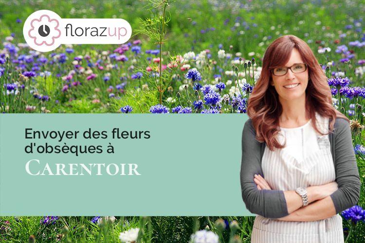 fleurs deuil pour une crémation à Carentoir (Morbihan/56910)