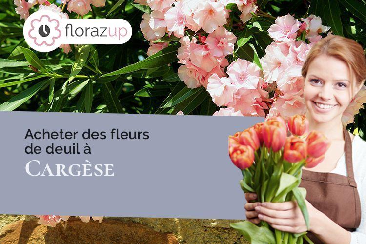 gerbes de fleurs pour un enterrement à Cargèse (Corse/20130)
