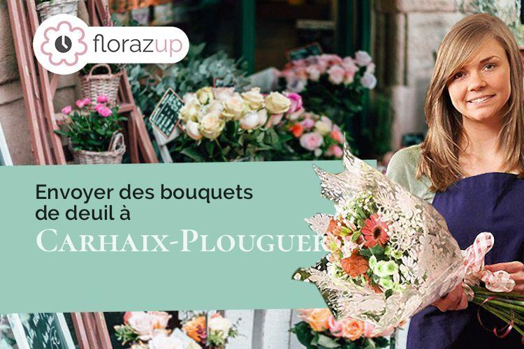 fleurs deuil pour des obsèques à Carhaix-Plouguer (Finistère/29270)