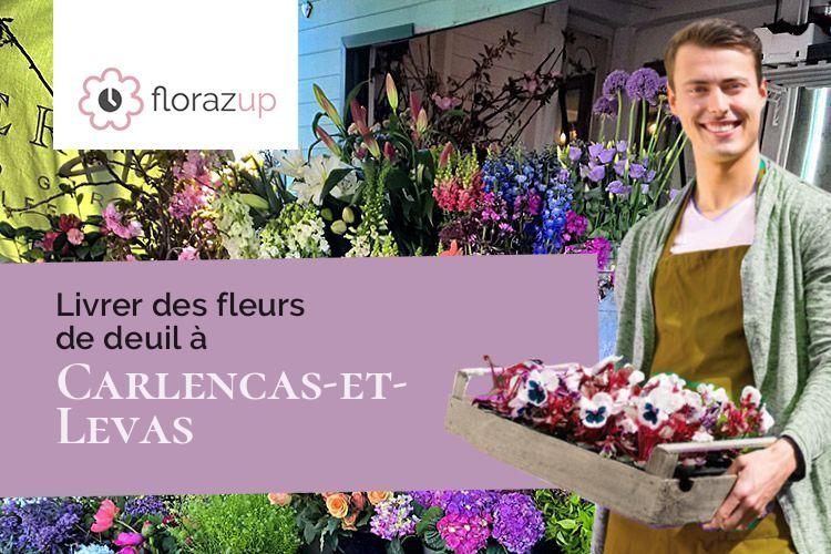 créations de fleurs pour un enterrement à Carlencas-et-Levas (Hérault/34600)