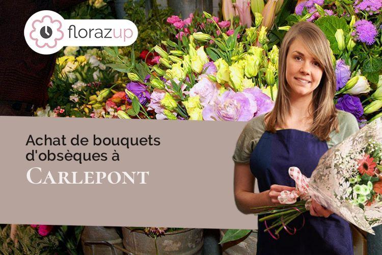compositions de fleurs pour un enterrement à Carlepont (Oise/60170)