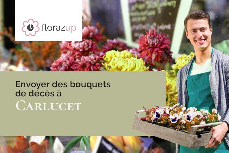 bouquets de fleurs pour un décès à Carlucet (Lot/46500)