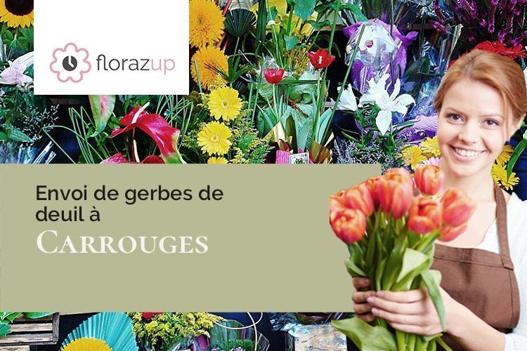 coeurs de fleurs pour des funérailles à Carrouges (Orne/61320)
